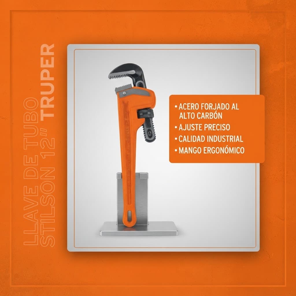 Llave de Tubo Stilson 12" Truper - Imagen 7