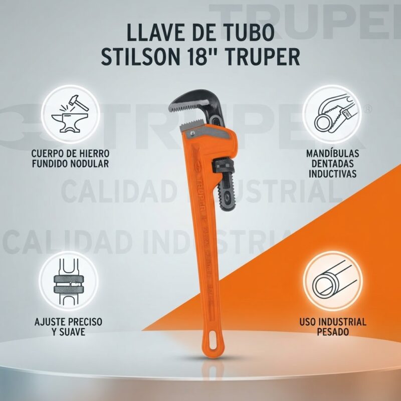 Llave de Tubo Stilson 12" Truper