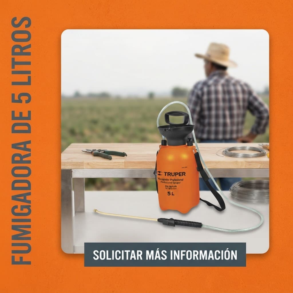 Fumigadora Manual Truper 5 Litros con Lanza de Latón - Imagen 8