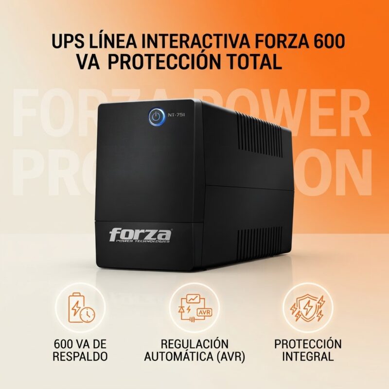UPS Forza 600 VA Línea Interactiva Protección de Equipos