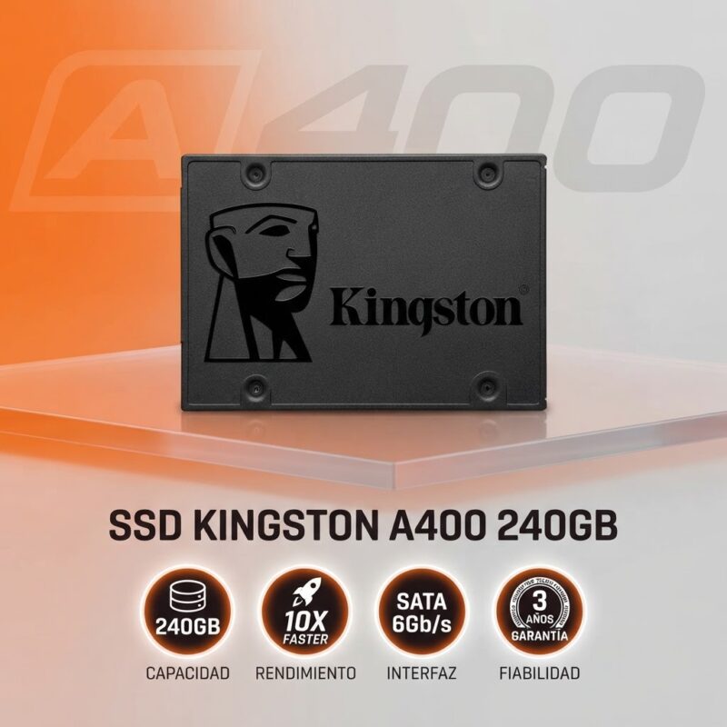 Disco Duro Sólido SSD Kingston A400 240GB SATA 2.5 Pulg