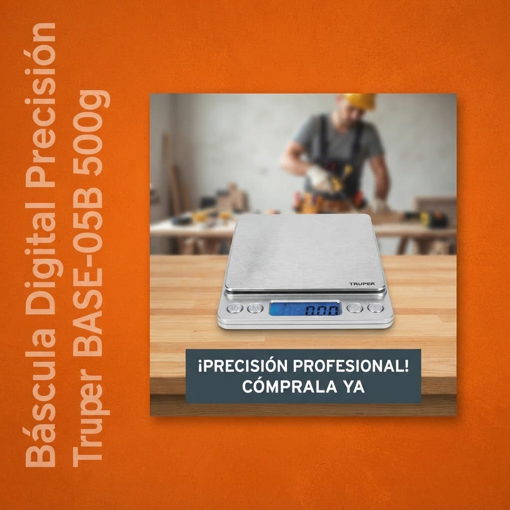 Gramera Digital Truper BASE-05B 500 g Acero Inoxidable - Imagen 4