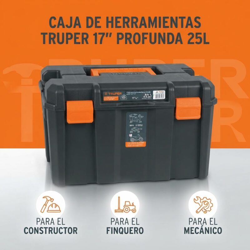 Caja de Herramientas Truper CHA-1712 Profunda 25 Litros