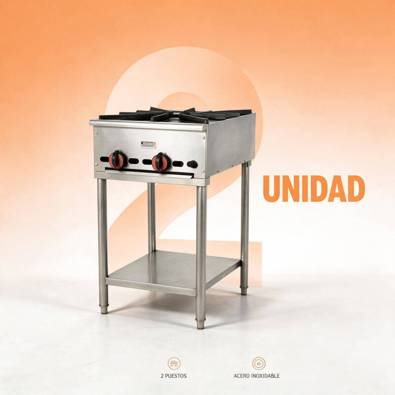 Cocina Industrial 2 Puestos Joserrago M-20 44000 BTU