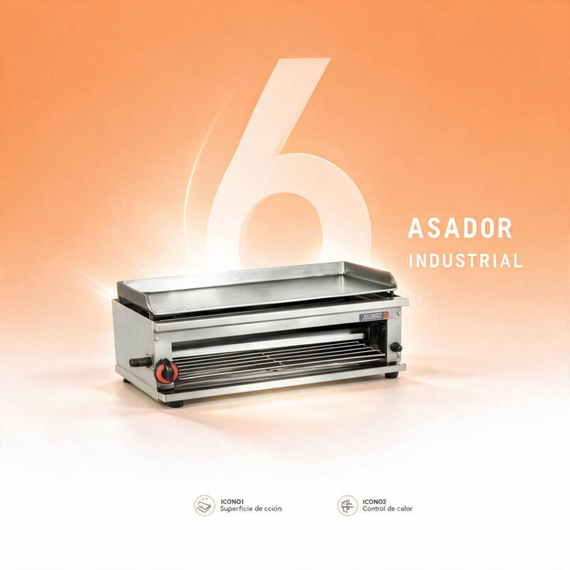 Asador Plancha Industrial Joserrago M-6 Eléctrico