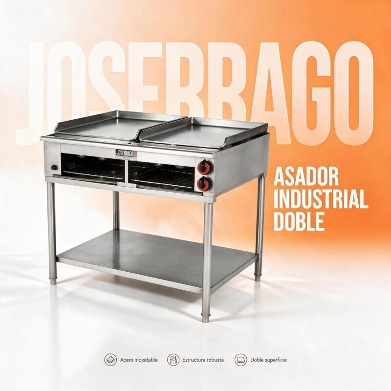 Asador Plancha Industrial Doble Joserrago M-32 120000 BTU
