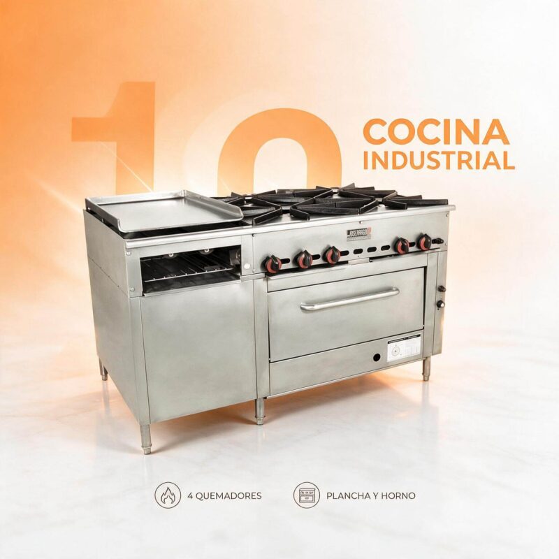 Cocina Industrial 4 Puestos Joserrago M-129 Plancha