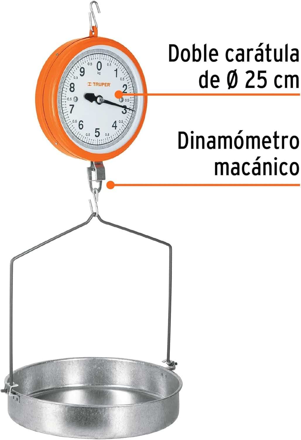 Báscula Colgante Mecánica 10 kg Truper Comercial - Imagen 8