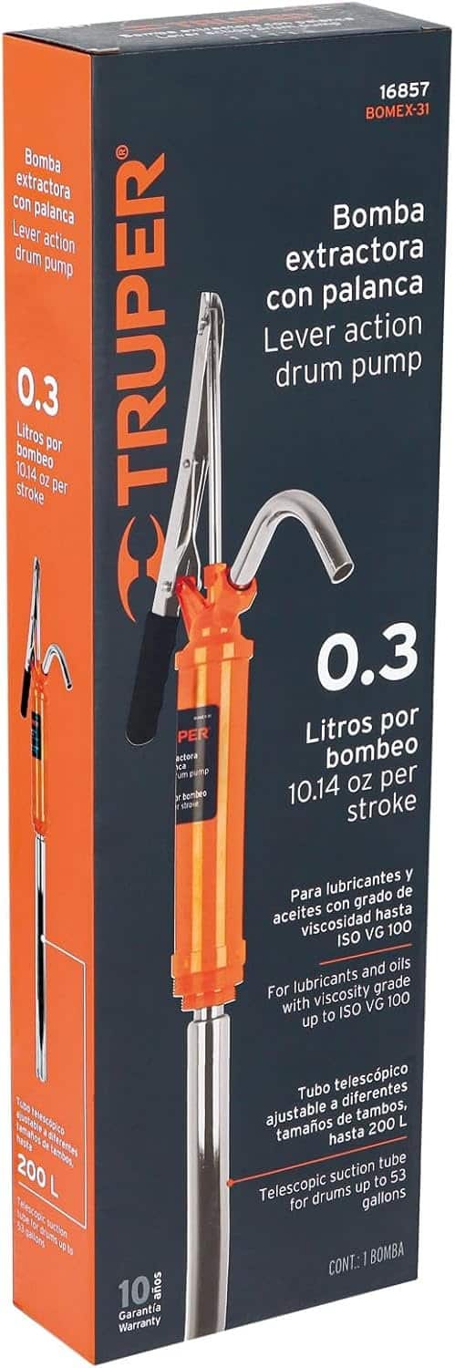 Bomba Extractora de Aceite Truper Palanca 31 L - Imagen 10