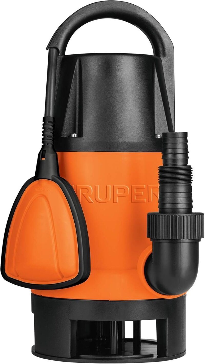Bomba Sumergible Truper 1HP Agua Sucia Plástica