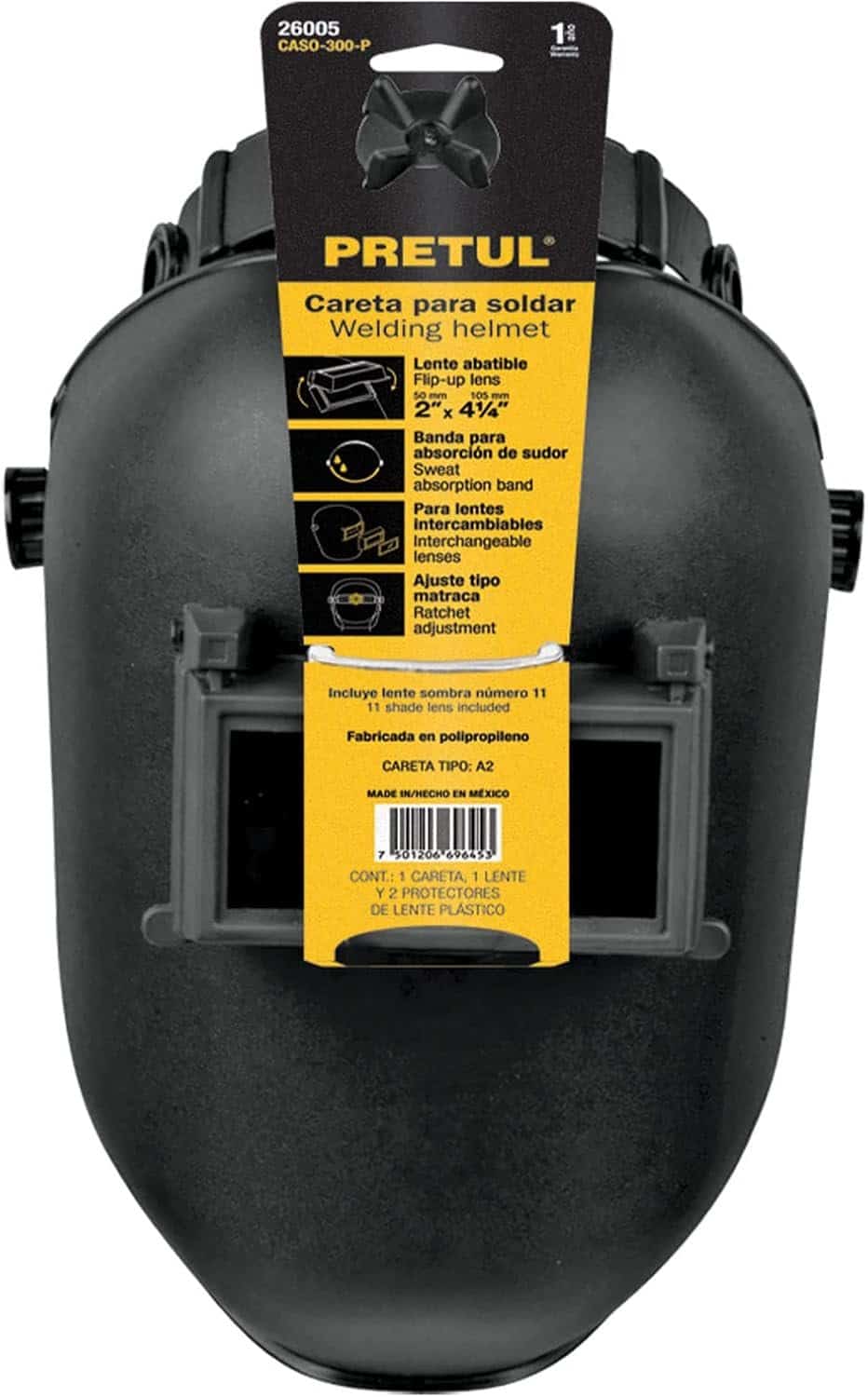 Careta para Soldar Pretul Lente Abatible Sombra 11 - Imagen 10