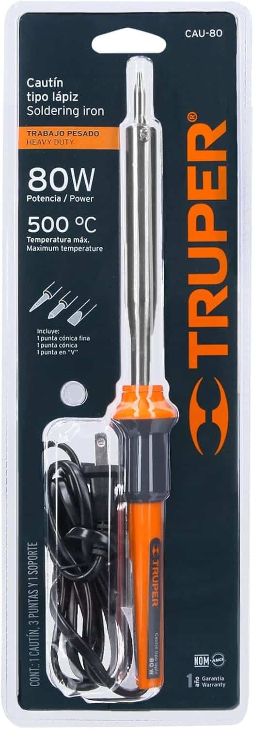 Cautín 80W Tipo Lápiz Truper Trabajo Pesado 14622 - Imagen 4