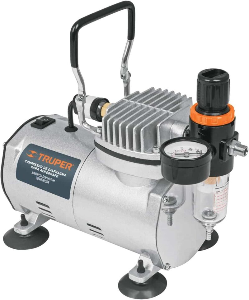 Compresor para Aerógrafo Truper 1/5 HP 110V Diafragma