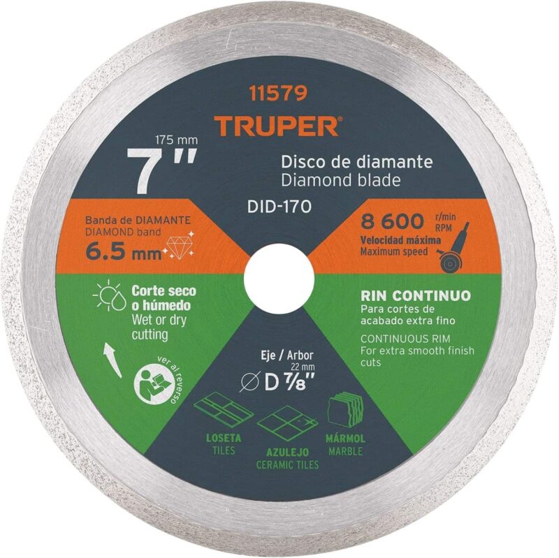 Disco Diamante 7 Pulgadas Rin Continuo Truper 11579