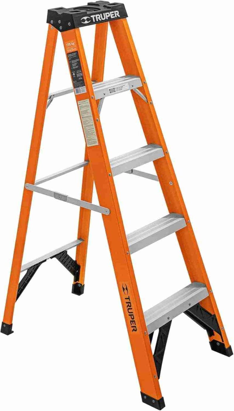 Escalera Tijera Fibra de Vidrio Truper EST-24FV 4 Peldaños
