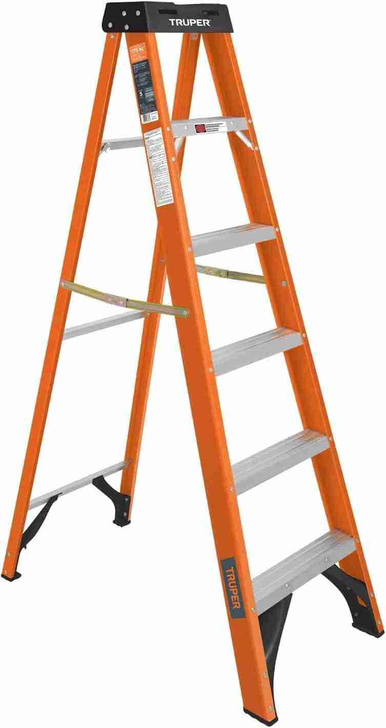 Escalera Tijera Fibra de Vidrio Truper 5 Peldaños