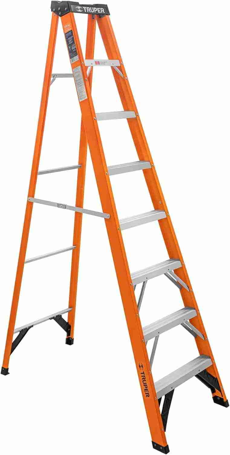 Escalera Tijera Fibra de Vidrio Truper 7 Peldaños