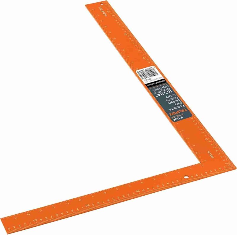 Escuadra Carpintero Truper 16x24 Aluminio Naranja