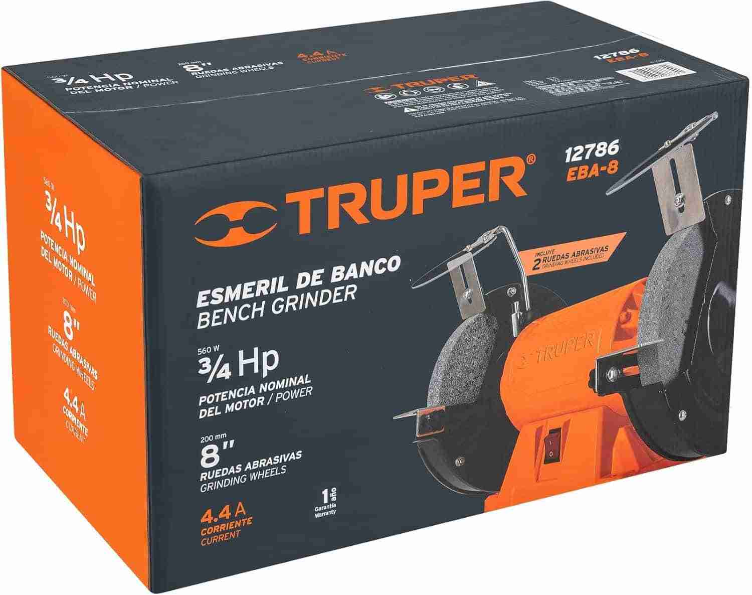Esmeril de Banco Truper 8" 3/4 HP Motor Cobre - Imagen 5