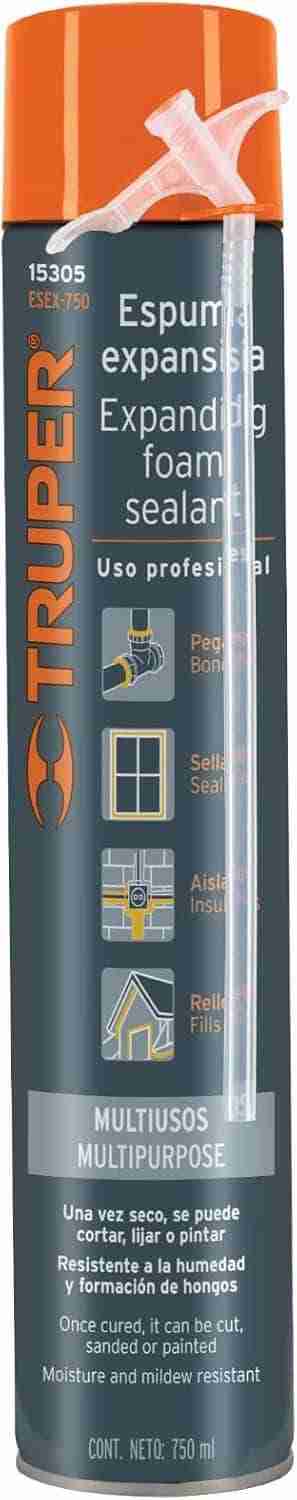 Espuma Expansiva Truper 750 ml ESEX-750 Sellado