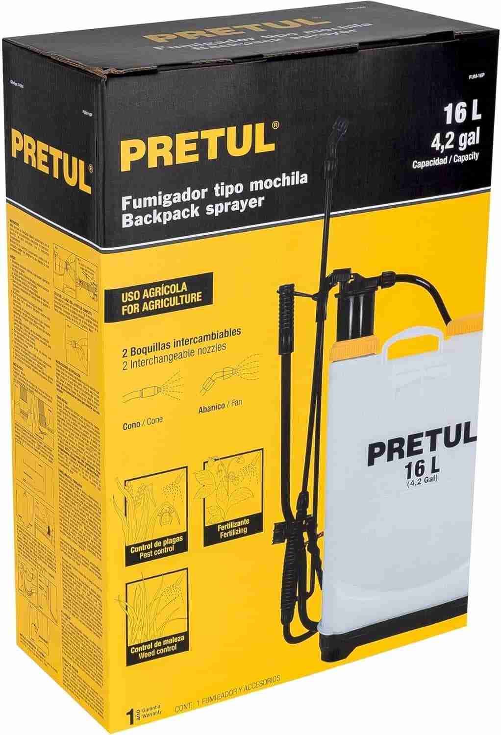 Fumigador Mochila Pretul FUM-16P 16 Litros Manual - Imagen 10