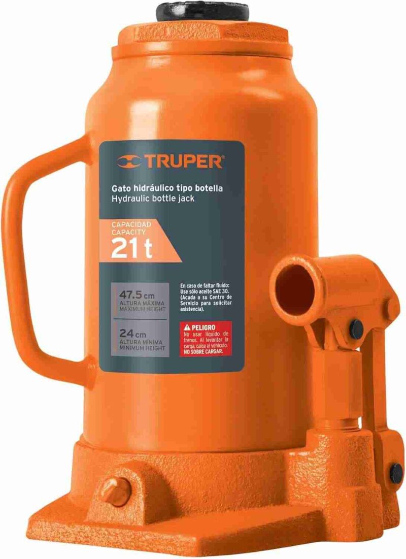 Gato Hidráulico Botella 21 Ton Truper Industrial