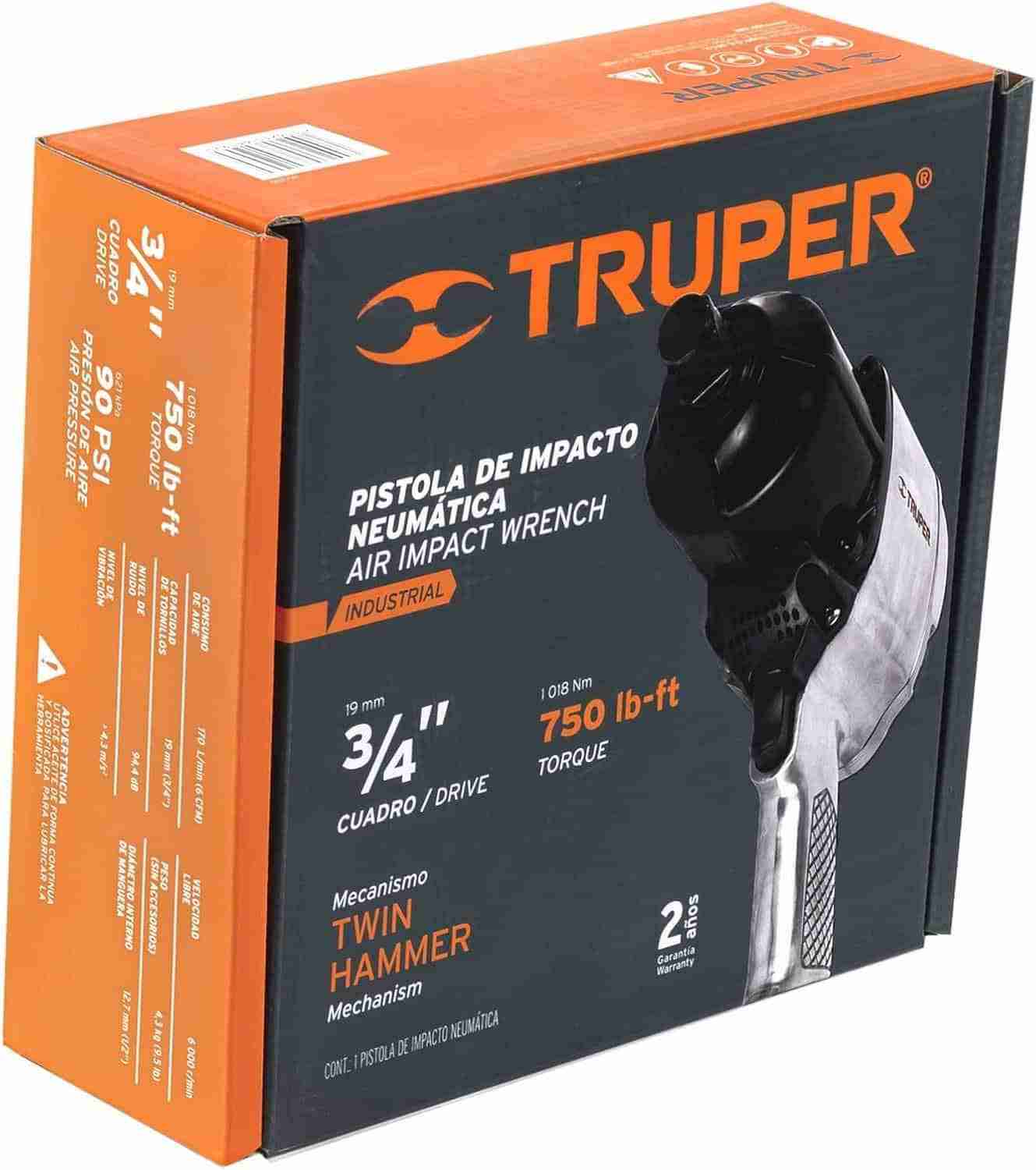 Llave Neumática Impacto 3/4 Truper TPN-776X-2 Industrial - Imagen 4