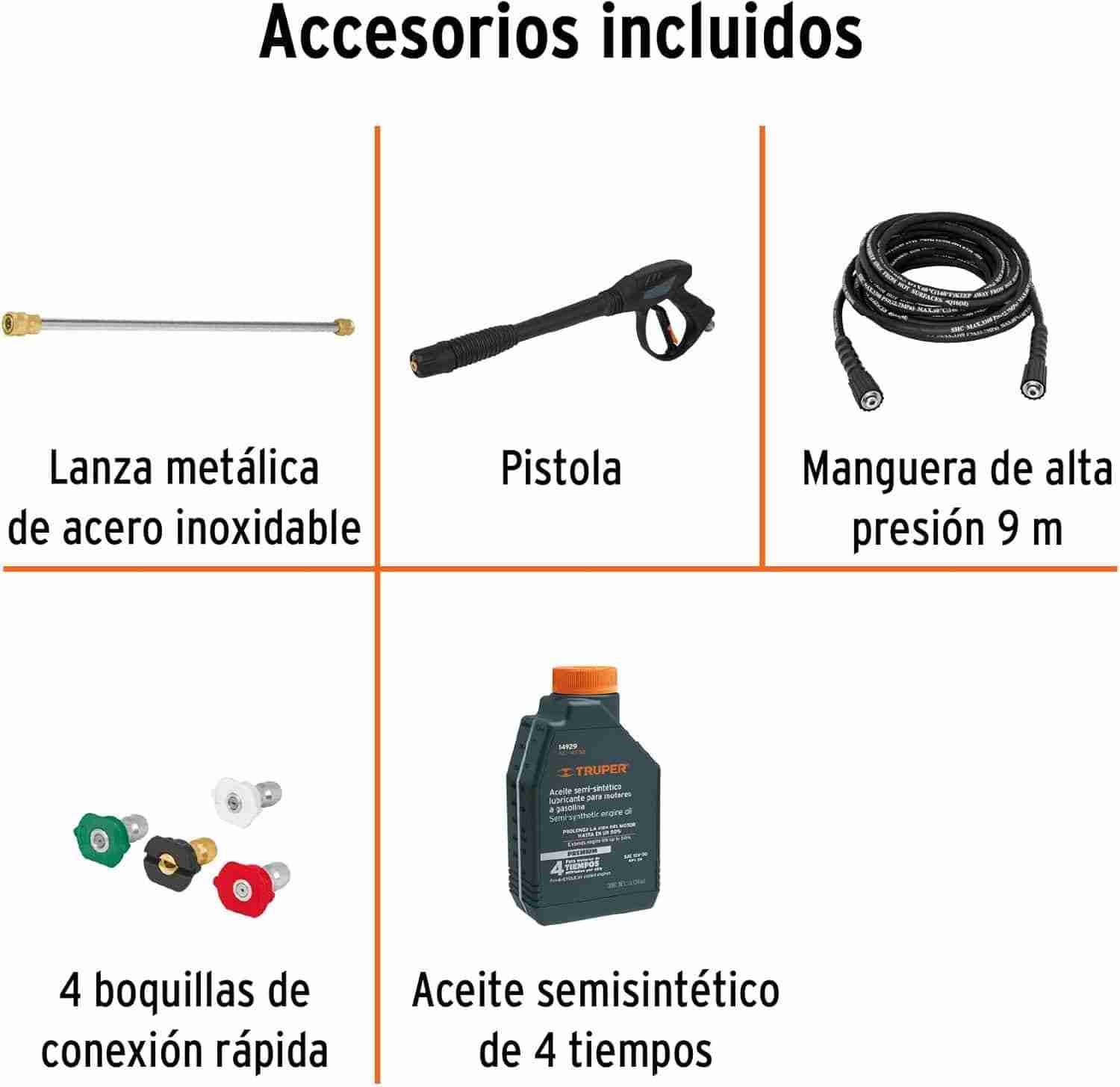 Hidrolavadora Truper LAGAS-2800 Motor Gasolina 2800 PSI - Imagen 4