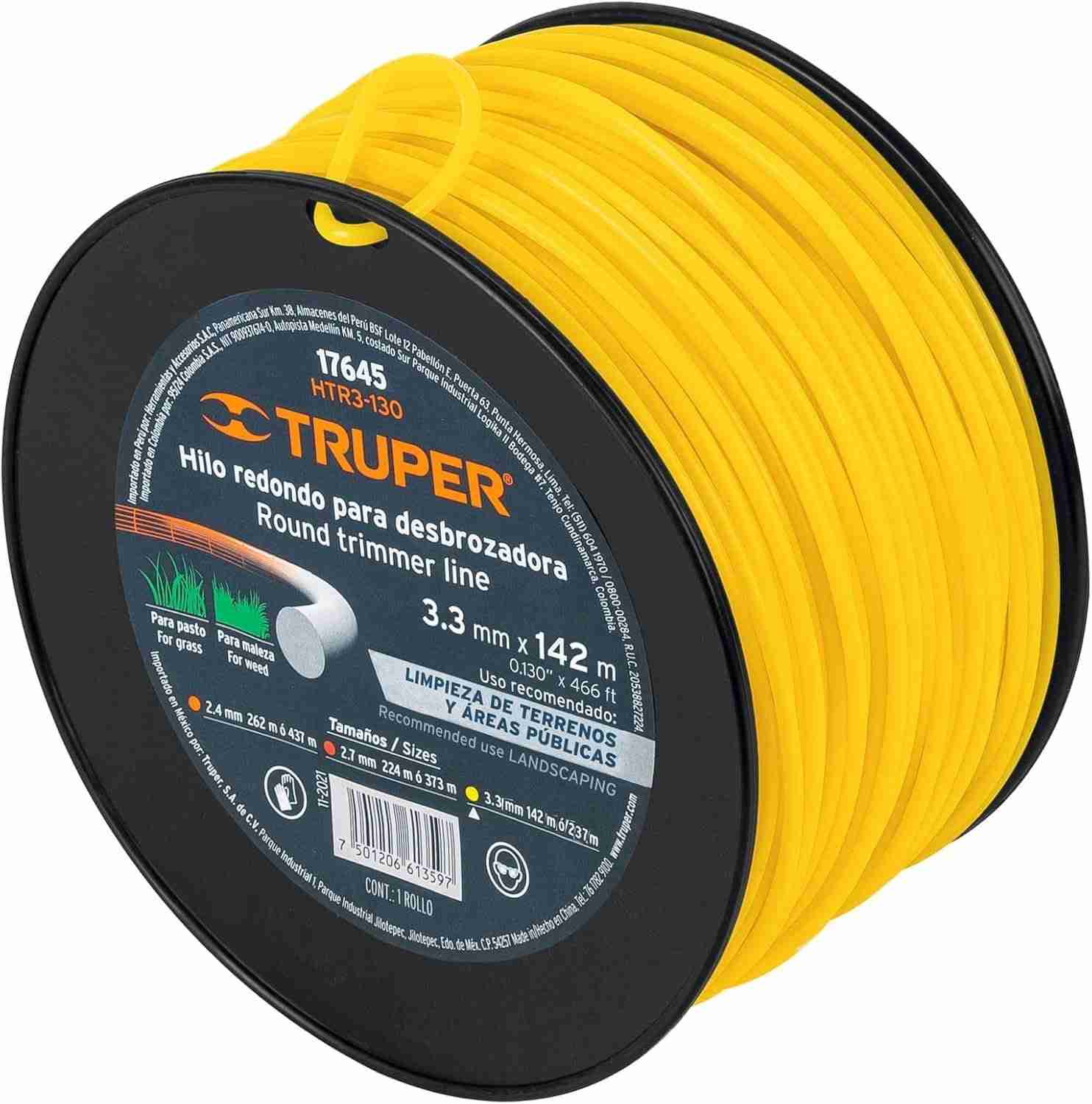 Hilo para Desbrozadora Truper 3 mm x 168 m Nylon - Imagen 2