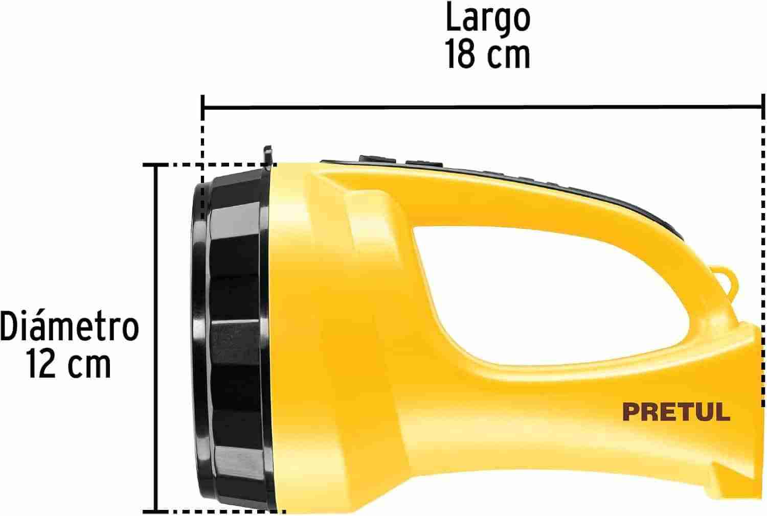 Linterna Recargable LED Pretul 200 Lúmenes 5 LEDs - Imagen 8