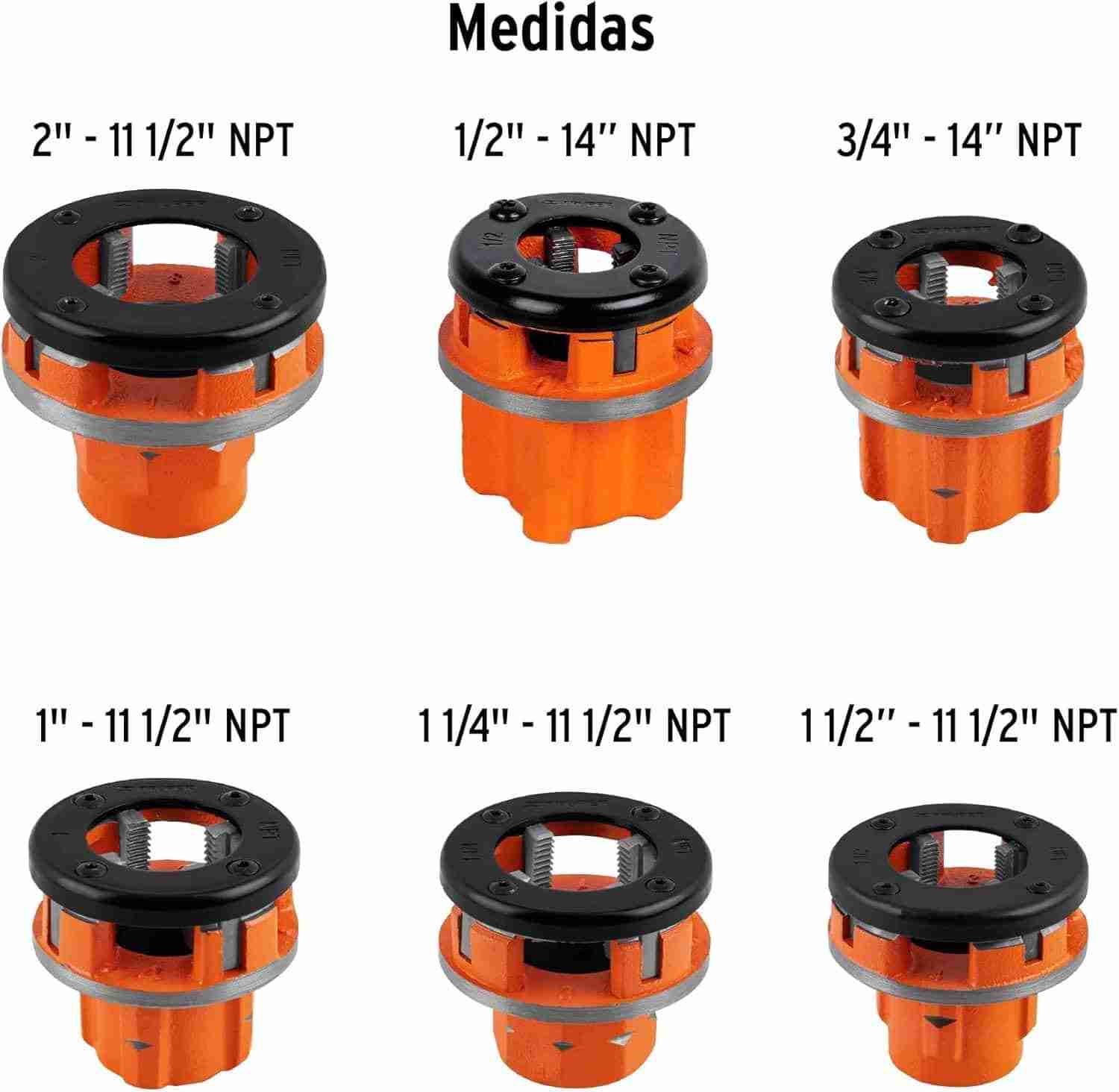 Tarrajas para Tubo Truper TA-851 Juego 8 Piezas - Imagen 3