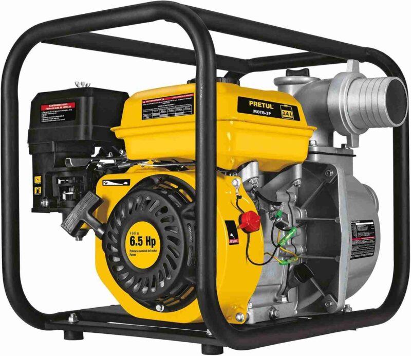 Motobomba Gasolina Pretul 3x3 6.5 HP Autocebante