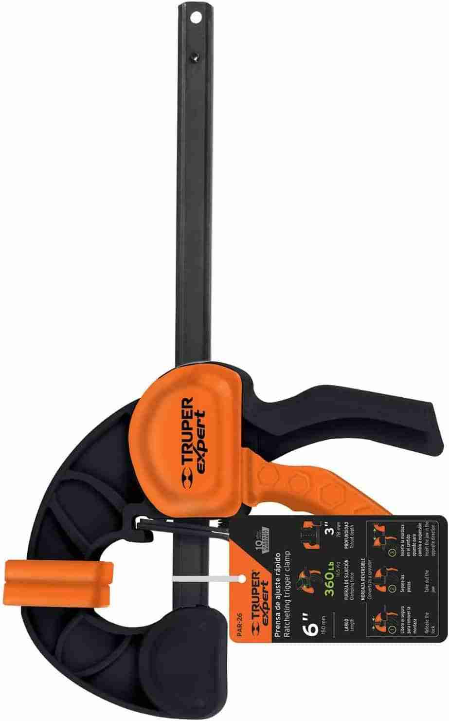 Prensa Ajuste Rápido 12" Truper Expert Cuerpo Nylon - Imagen 4