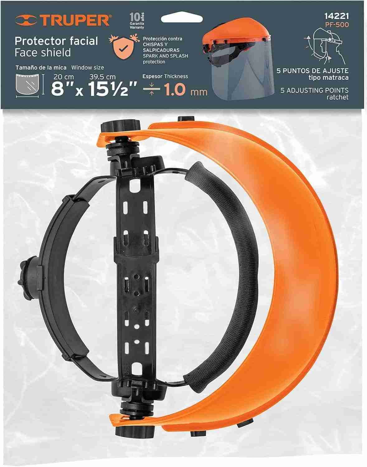 Protector Facial Truper PF-500 Mica Policarbonato - Imagen 3