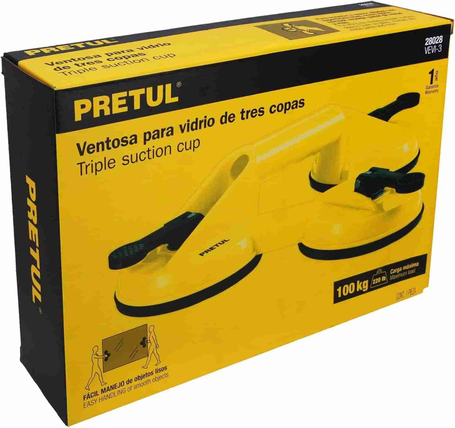 Ventosa para Vidrio 3 Copas Pretul VEVI-3 ABS - Imagen 4