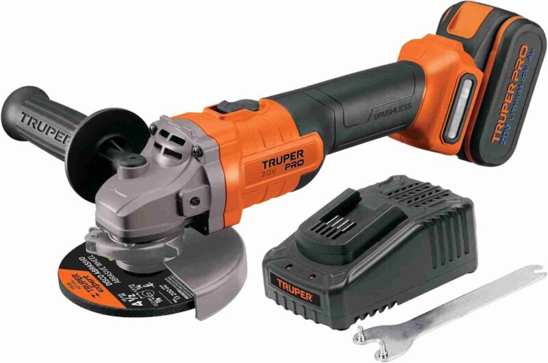 Esmeriladora Angular Truper 4-1/2" 20V Brushless Inalámbrica