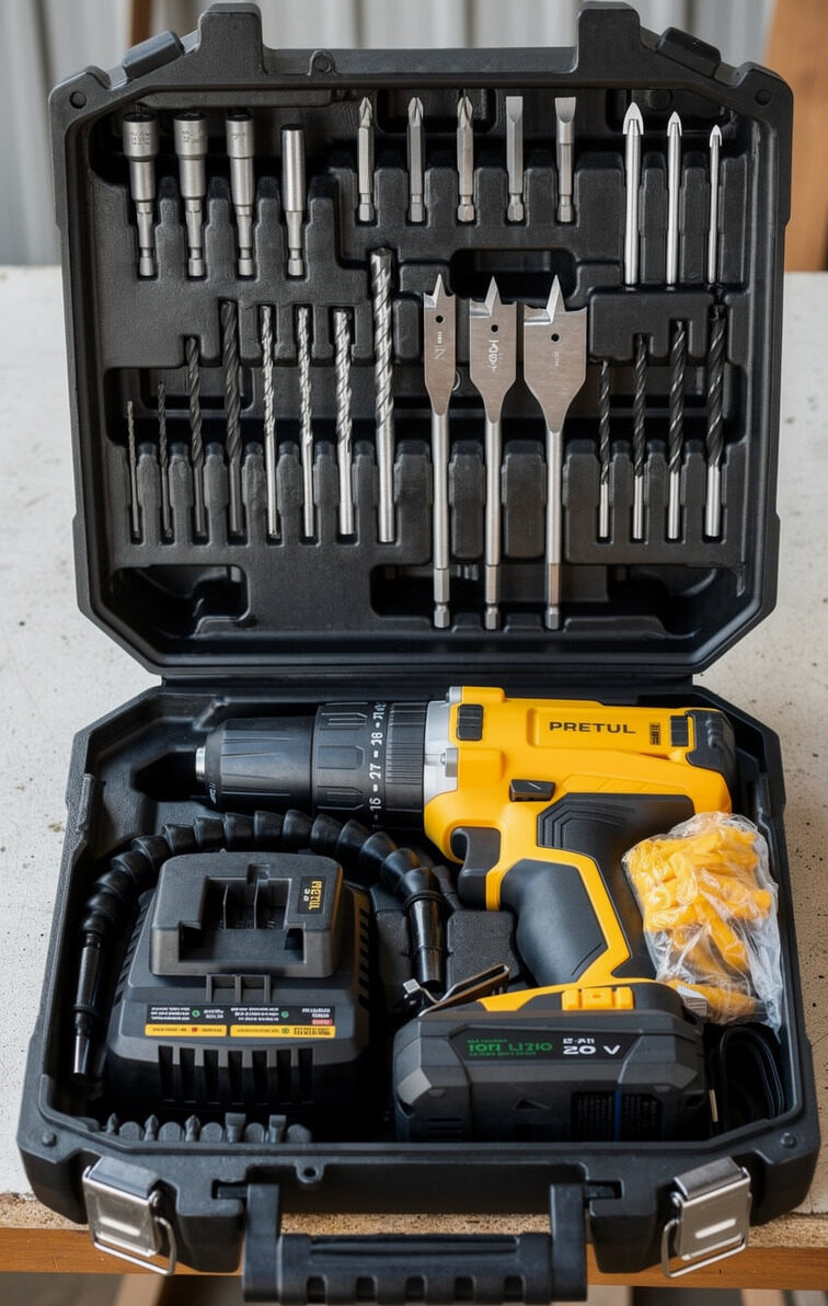 Kit Rotomartillo Inalámbrico Pretul ROTI-20P2K 1/2" 20 V con batería