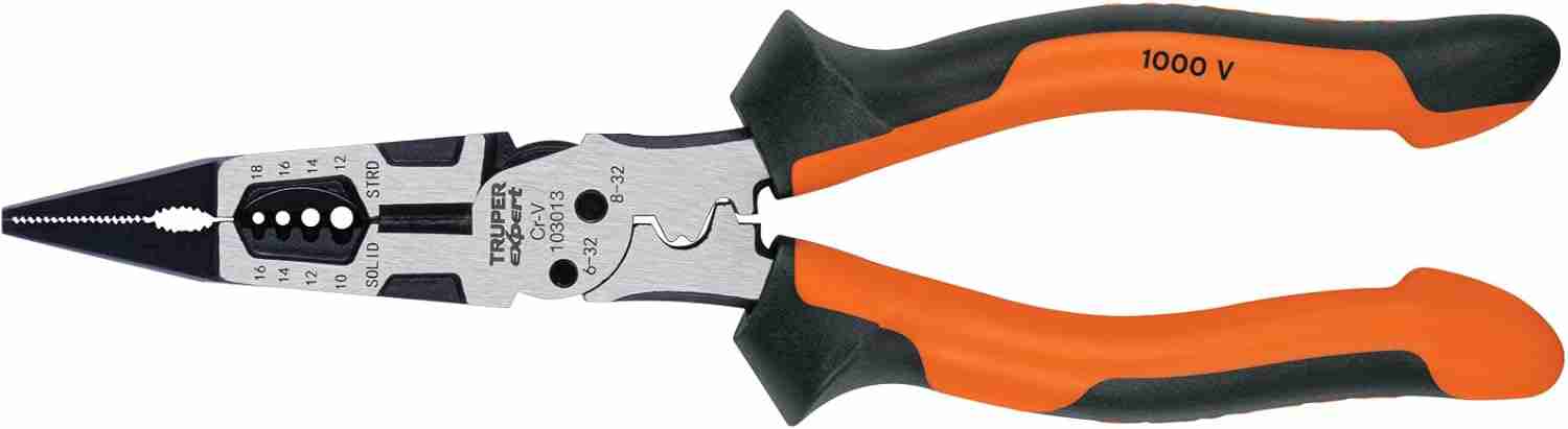 Pinza Multiuso Truper Expert PMU-8PX 8" con punta larga