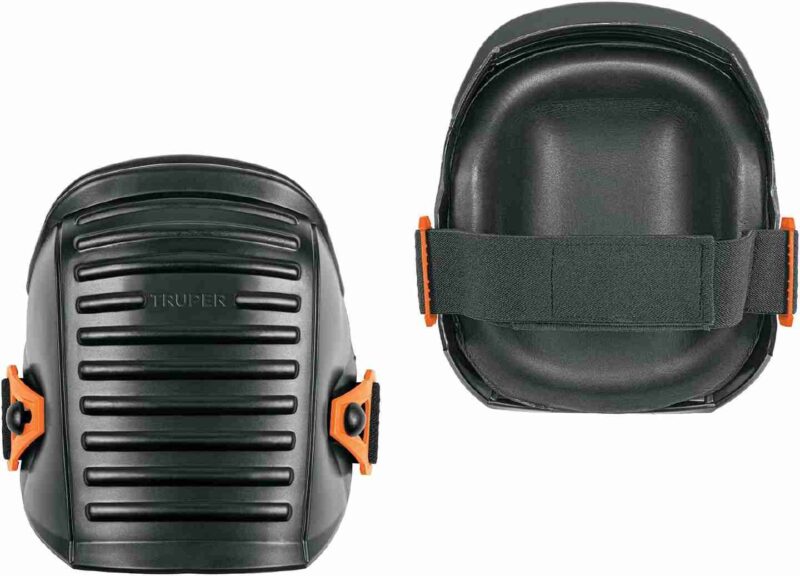 Rodilleras Impermeables Truper ROD-400 con doble capa de gel EVA y correa ajustable resistente al agua.