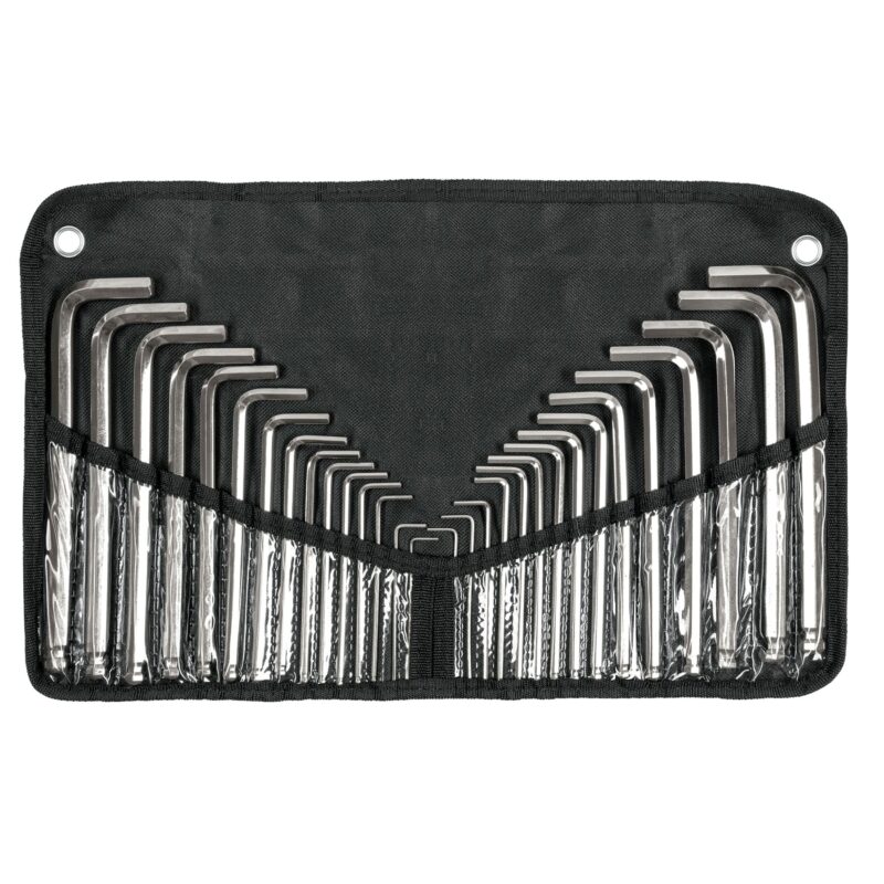 Juego De 30 Llaves Allen Con Estuche Truper