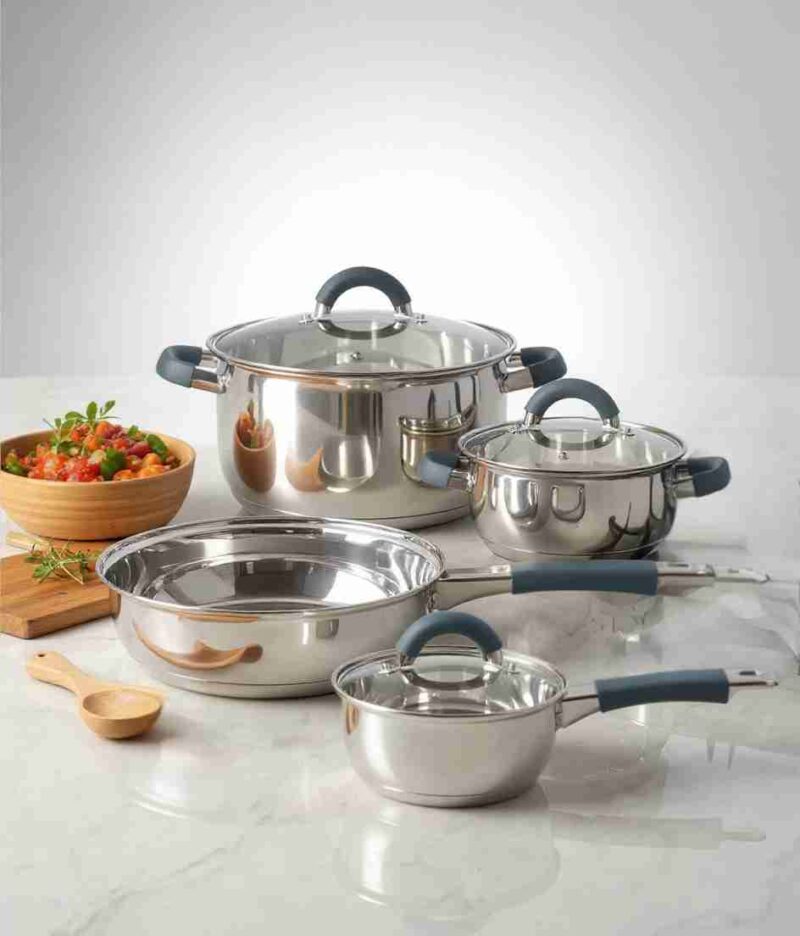 Batería de Cocina Acero Inoxidable Home Elements