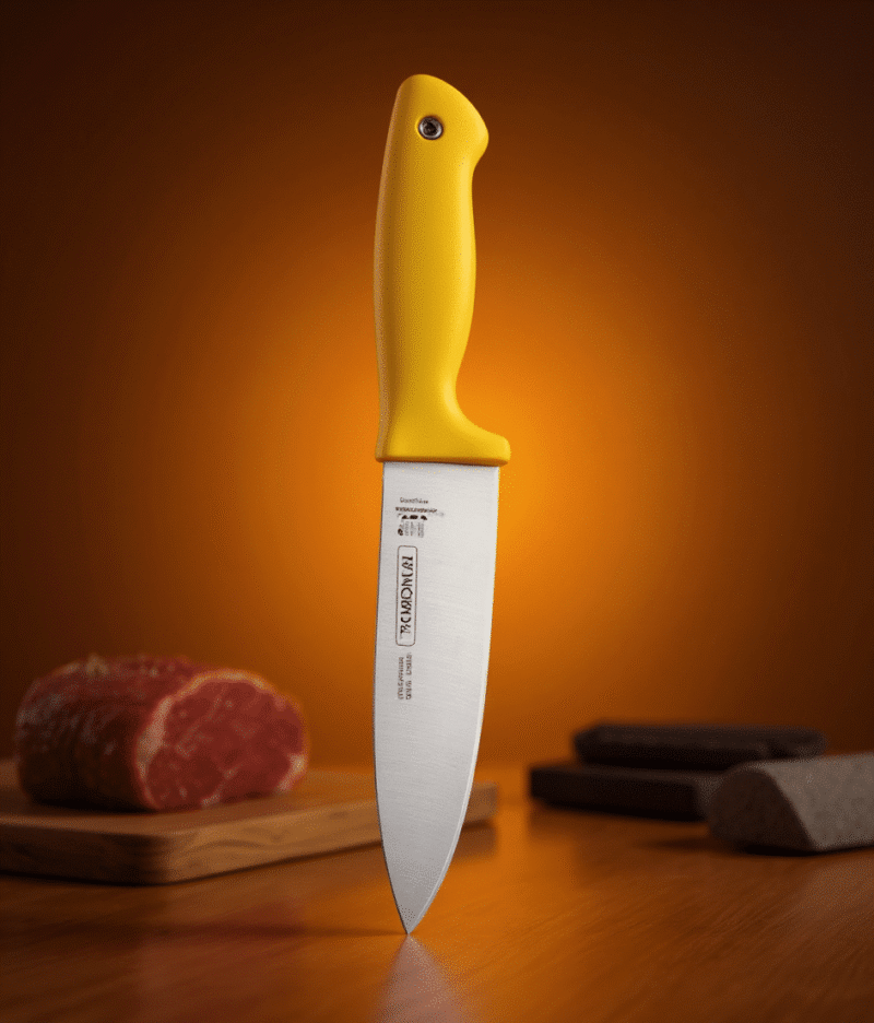 Cuchillo para Carne Tramontina N10 Amarillo Acero