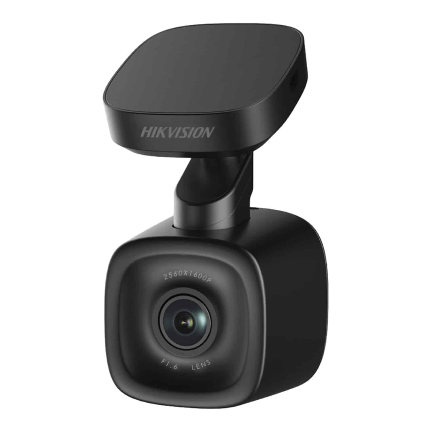 Dashcam para auto Hikvision AE-DC5013-F6 negra con soporte adhesivo giratorio y lente F1.6 para parabrisas