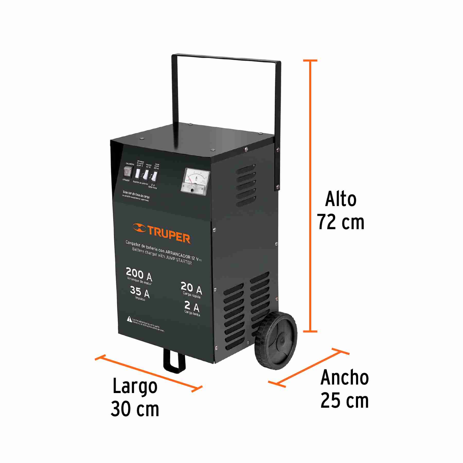 Cargador De Baterias 12 Volts 200A Truper - Imagen 2