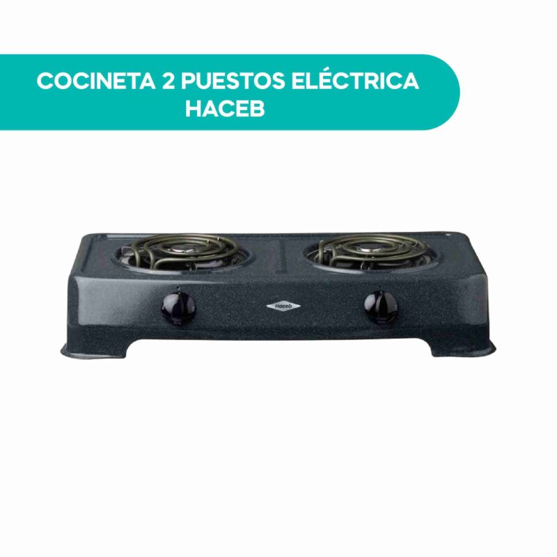 Cocineta Eléctrica Haceb AR Elec-2 2 Puestos 1000W
