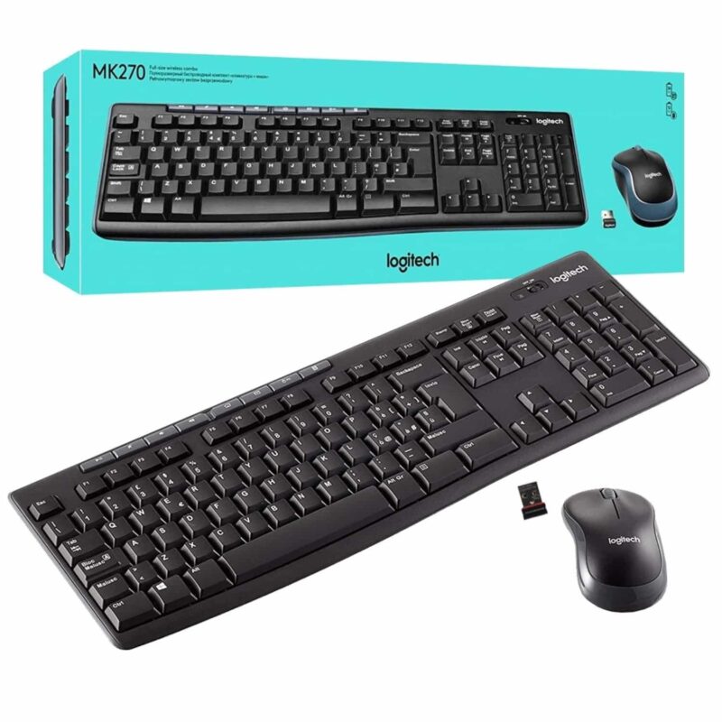 Combo Teclado Mouse Inalámbrico Logitech MK270