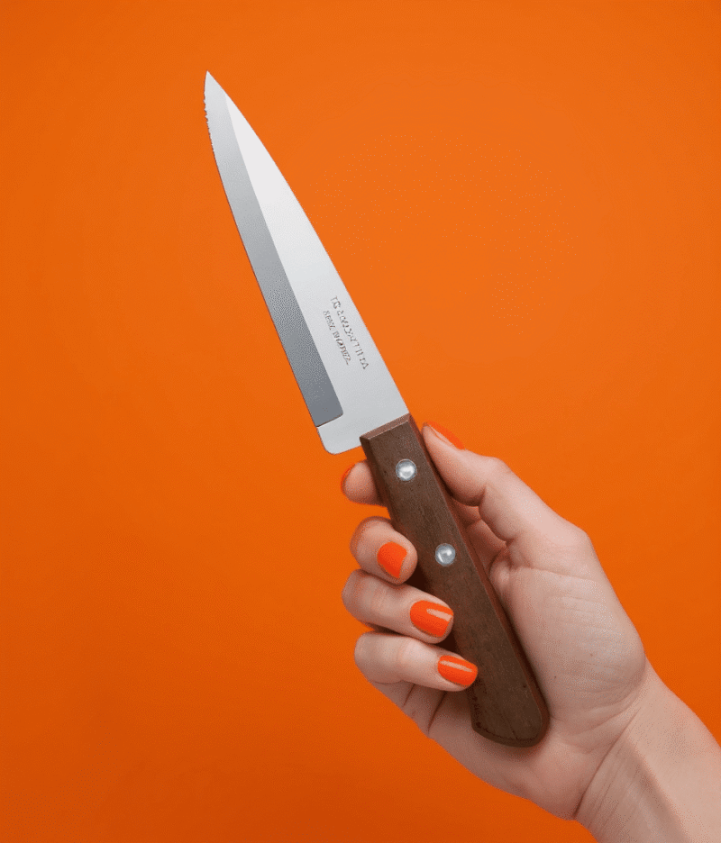 Cuchillo Tramontina Cacha Madera N5 Cocina 13cm