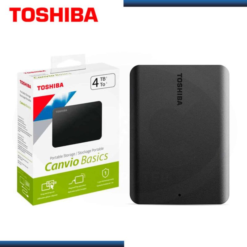 Disco Duro Externo Toshiba Canvio Basic 4TB Negro