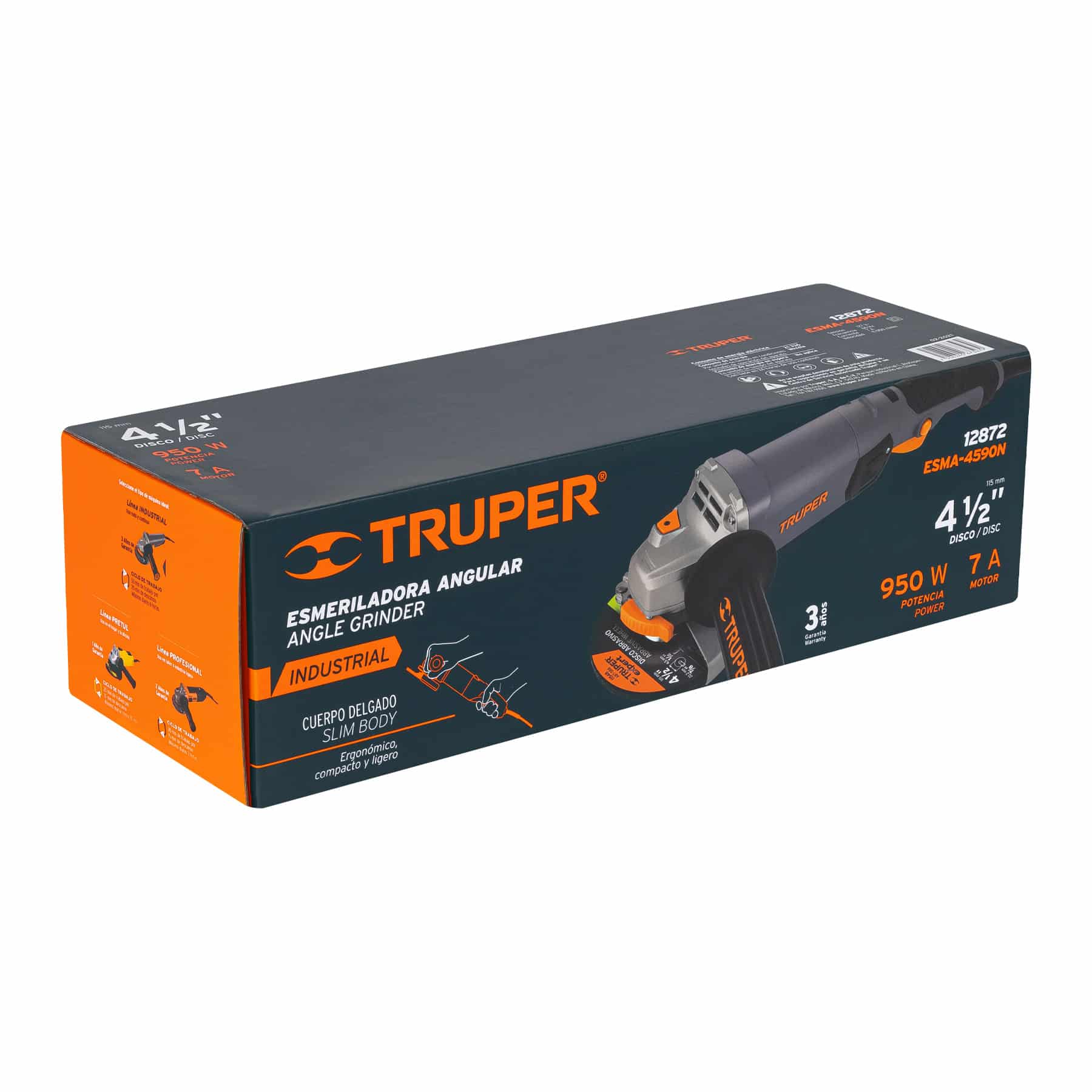 Pulidora Angular Industrial 4-1/2" 950W Truper - Imagen 3