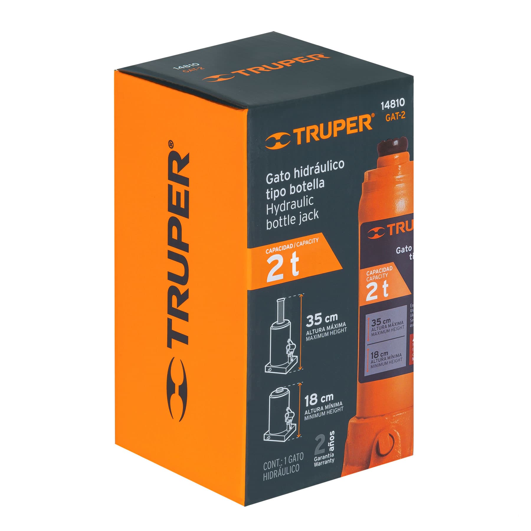 Gato Hidraulico Truper De 2 Ton Tipo Botella - Imagen 3